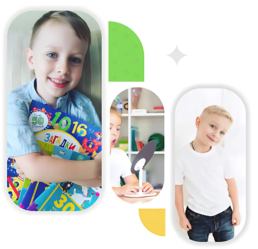 Логопед и ребёнок на занятии